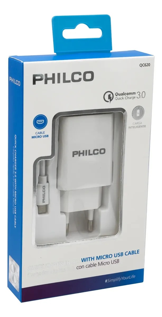 CARGADOR RÁPIDO USB-A A MICRO USB 18W2