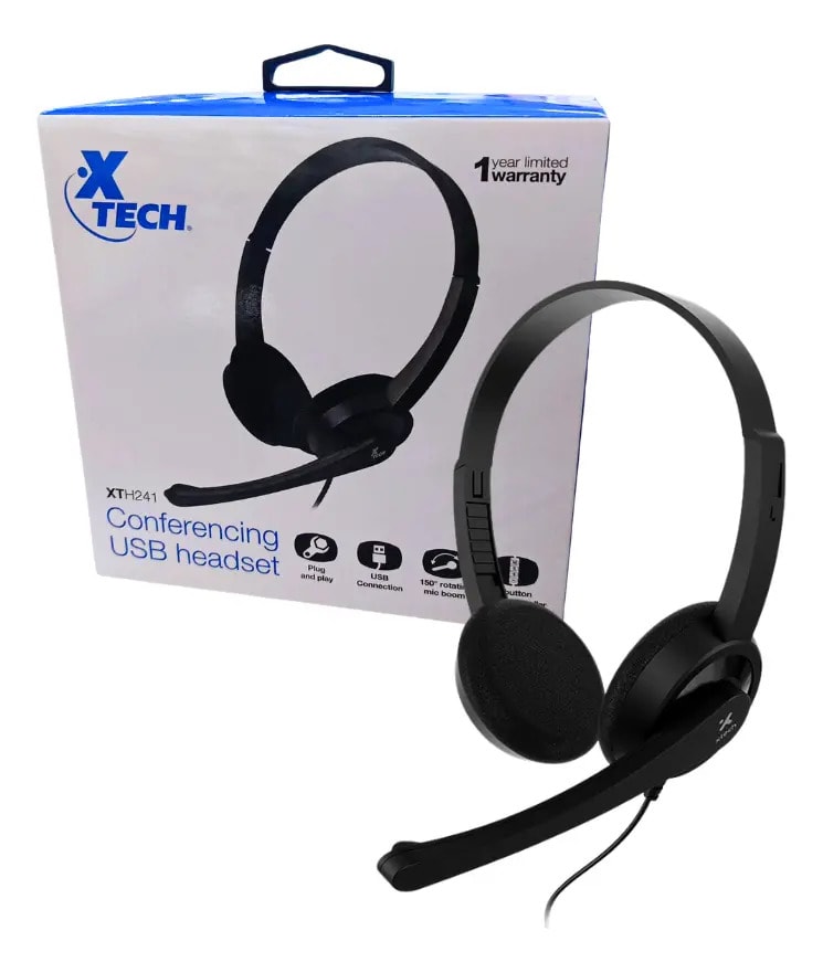 AUDÍFONOS USB CON MICRÓFONO XTH-2412