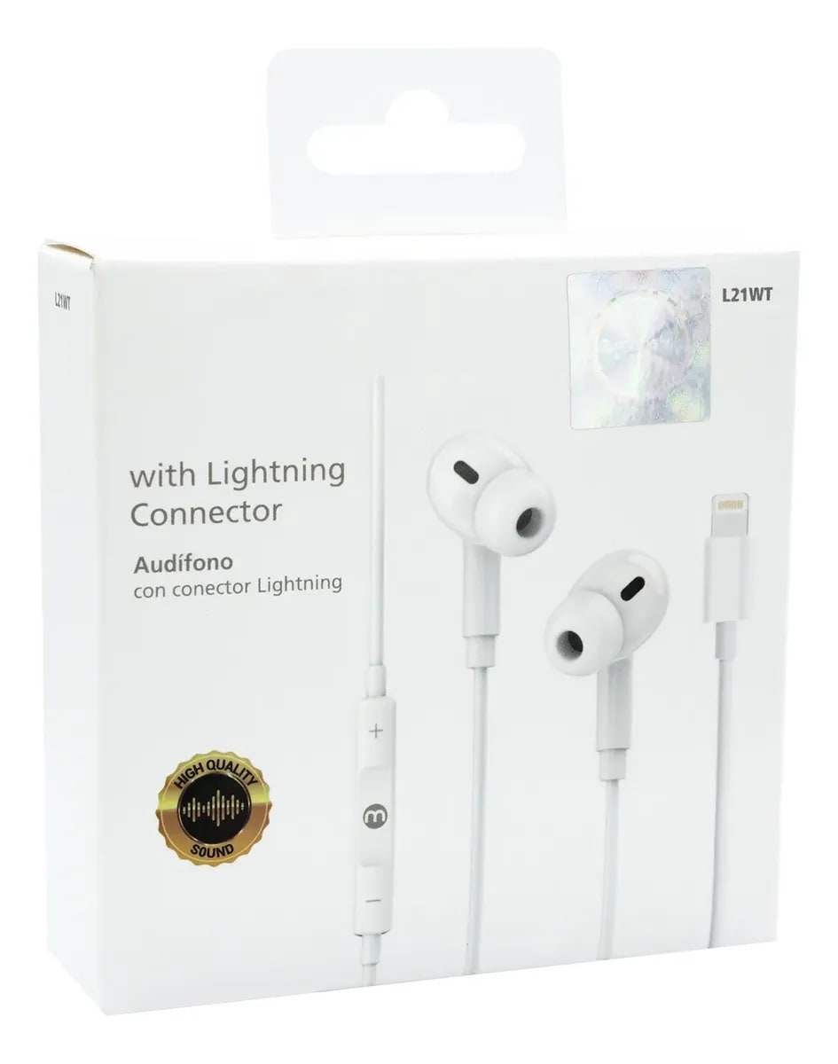 AUDÍFONOS ALÁMBRICOS MANOS LIBRES LIGHTNING L21WT – MONSTER2