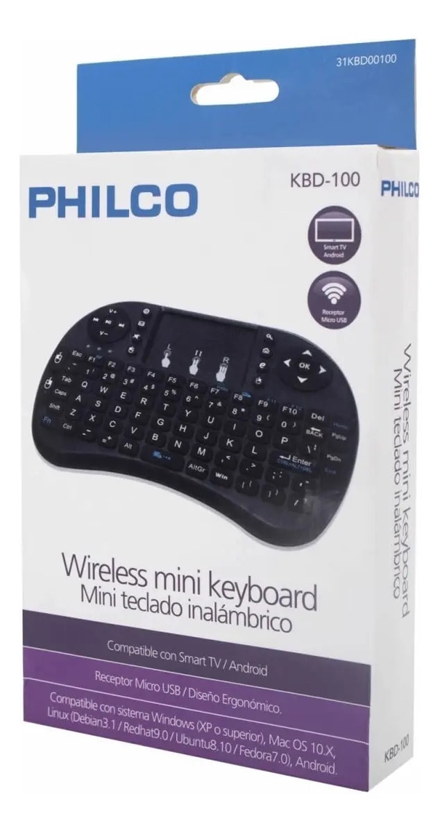 MINI TECLADO INALÁMBRICO PHILCO2
