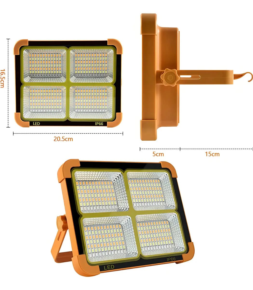 FOCO SOLAR PORTATIL MULTIFUNCIONAL 100W2