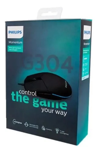 MOUSE GAMER MOMENTUM G304 2000 DPI 6 BOTONES RGB2