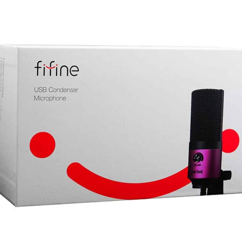 MICROFONO CONDESADOR FIFNE NEGRO USB1