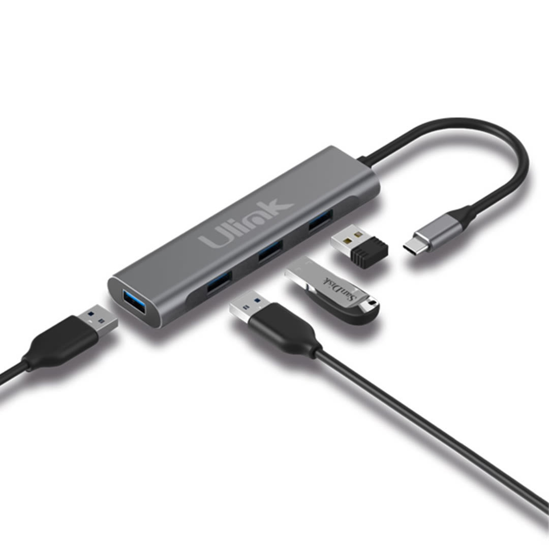 HUB USB-C A 4 PUERTOS USB 3.01