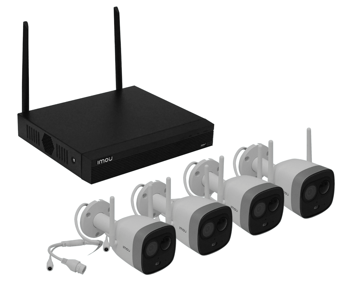 KIT DE VIDEOVIGILANCIA WIFI 4CH 4 CÁMARAS BULLET 2MP HDD 1TB – IMOU4