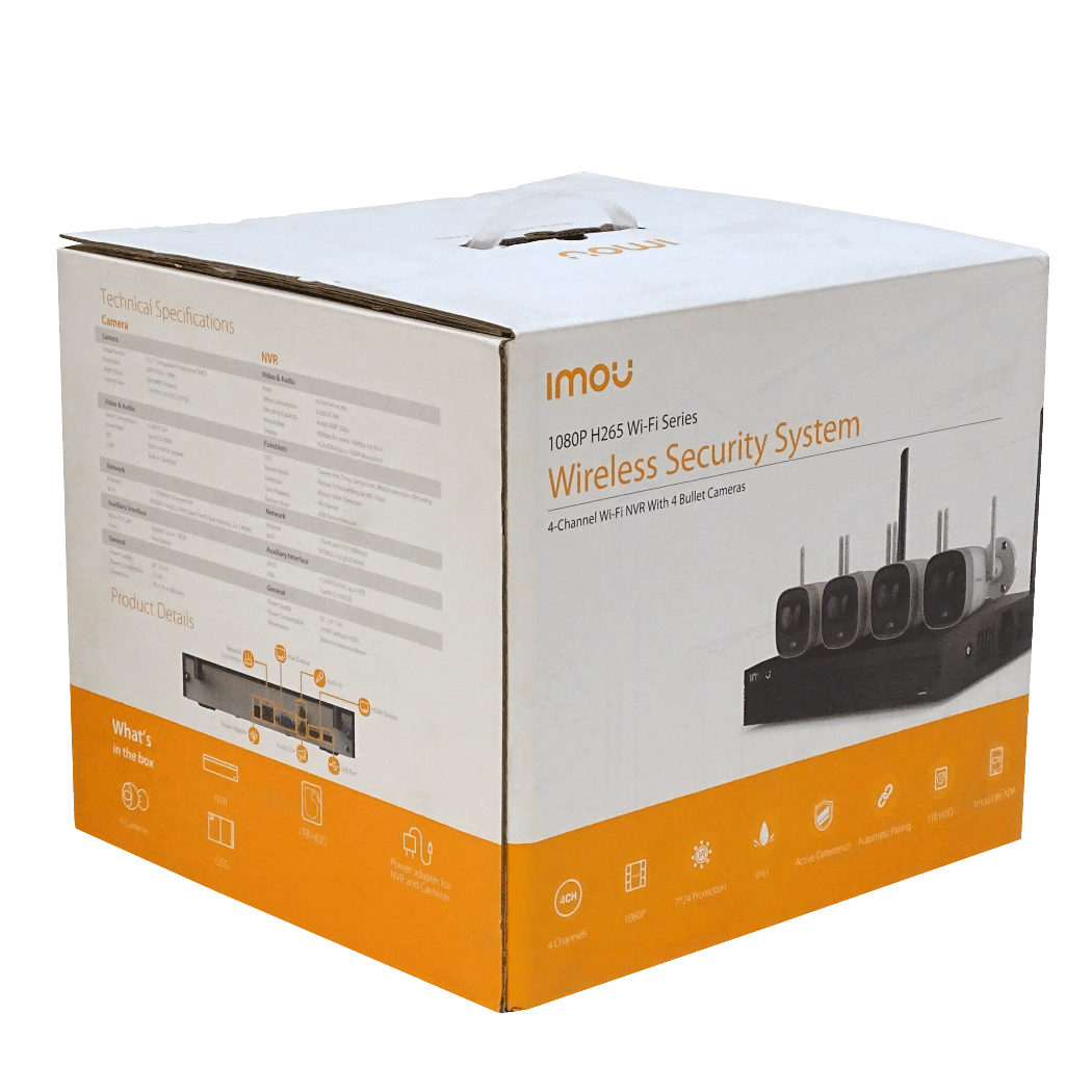 KIT DE VIDEOVIGILANCIA WIFI 4CH 4 CÁMARAS BULLET 2MP HDD 1TB – IMOU1