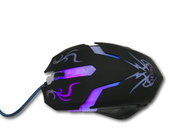 MOUSE GAMER ULTRA X6 2400 DPI 6 BOTONES LED3