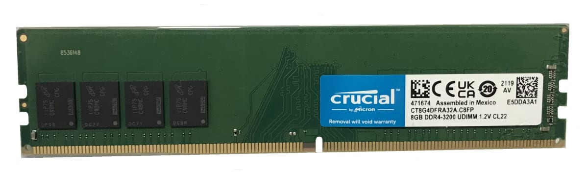 MEMORIA RAM 8GB DIM DDR4 3200 CRUCIAL1