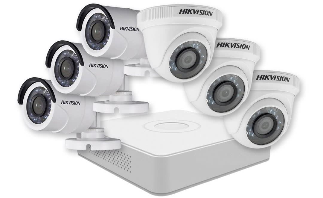 KIT DE VIDEOVIGILANCIA 8CH 3 BULLET + 3 DOMO 2MP 2.8MM SSD 480GB1