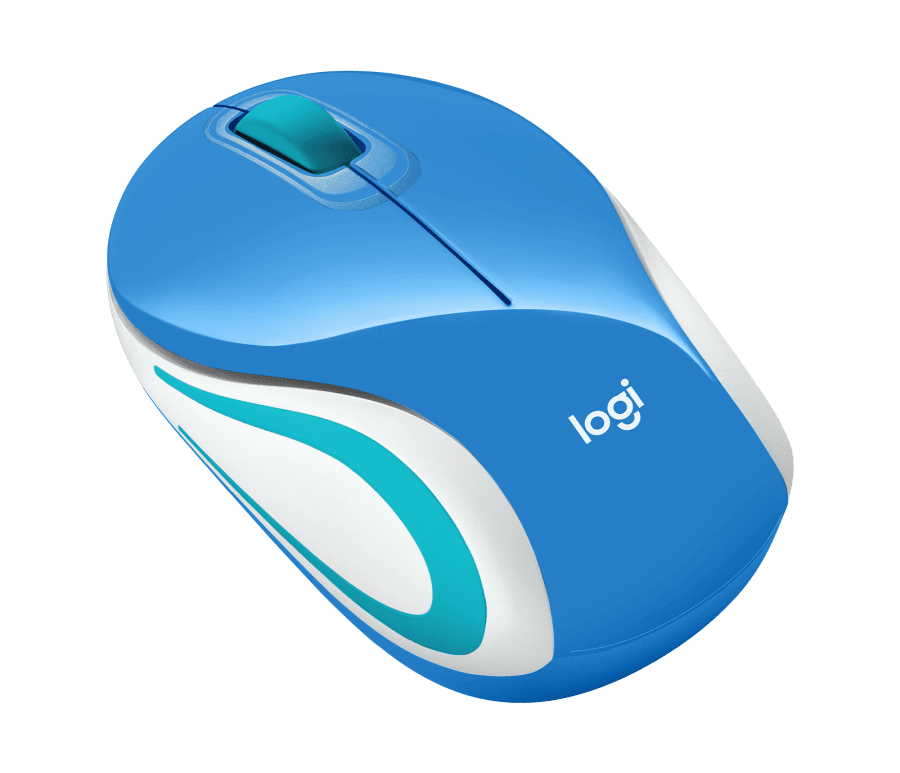 MOUSE INALÁMBRICO M187 AZUL3