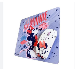 KIT MOUSE INALÁMBRICO Y MOUSEPAD MINNIE – DISNEY1