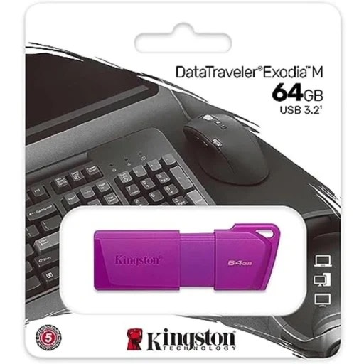 PENDRIVE NEON 64GB KNG MORADO1