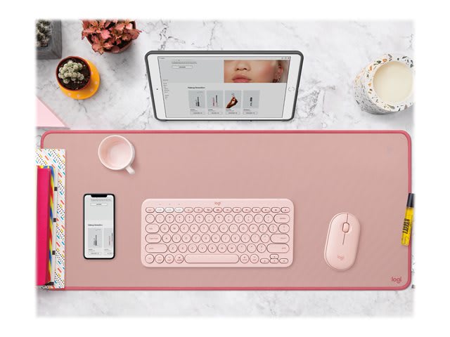 DESKMAT STUDIO LOGITECH PINK1