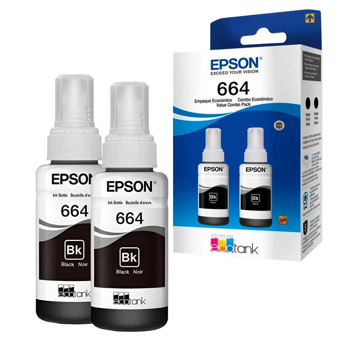 PACK 2 TINTAS 664 NEGRO EPSON1