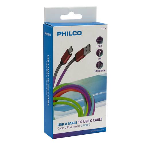 CABLE USB A USB C PHILCO1