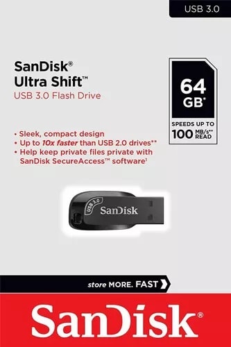 PENDRIVE SANDISK ULTRA SHIFT 64GB1