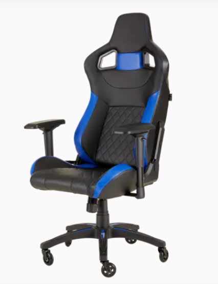 SILLA CORSAIR T1 GAMING BLUE/BLACK1