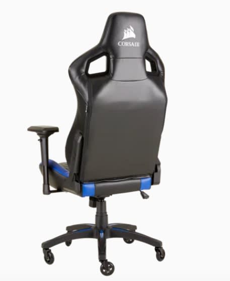 SILLA CORSAIR T1 GAMING BLUE/BLACK3