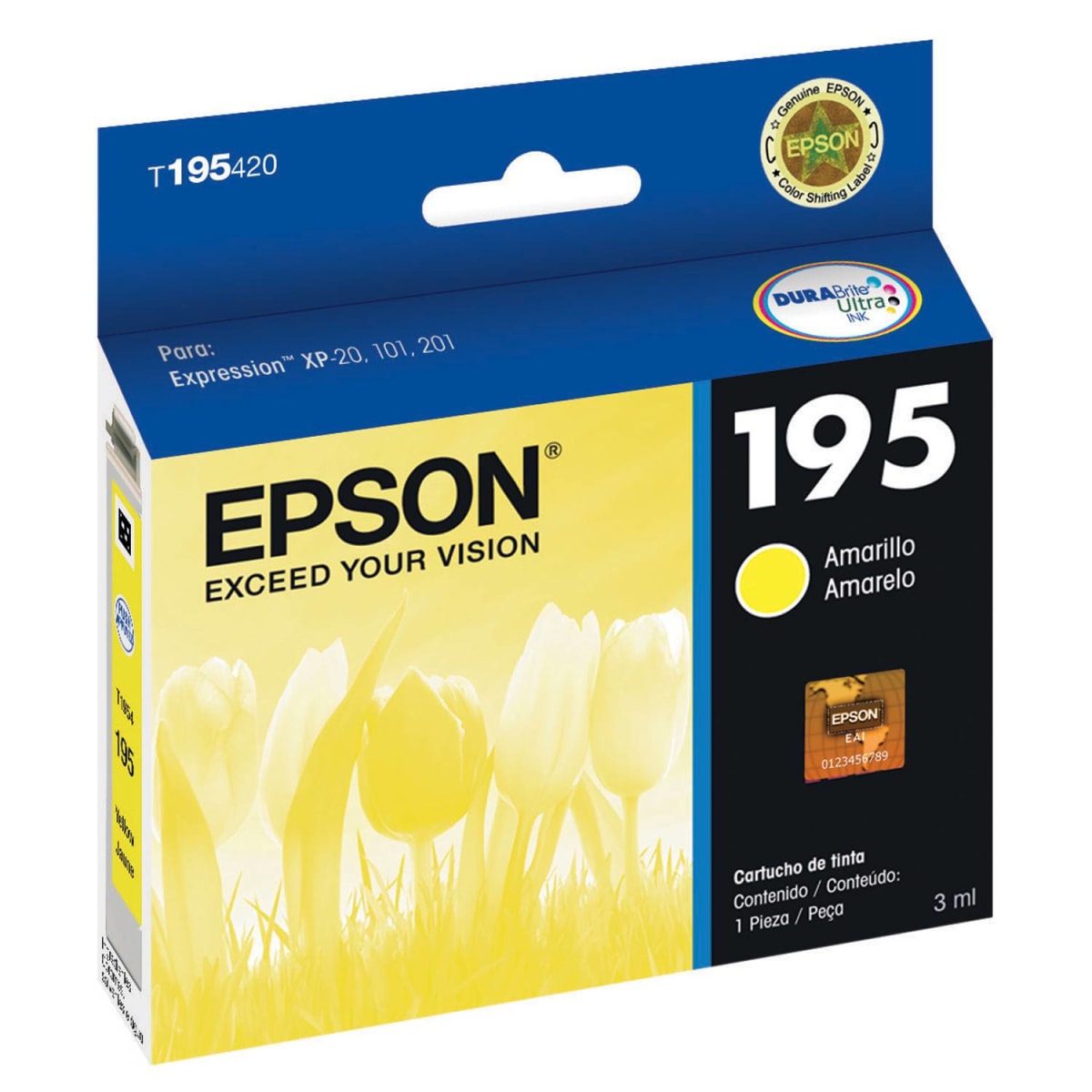 TINTA EPSON 195 AMARILLO1