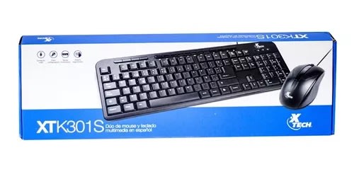 KIT TECLADO+MOUSE XTECH ALAMBRICO XT301S1