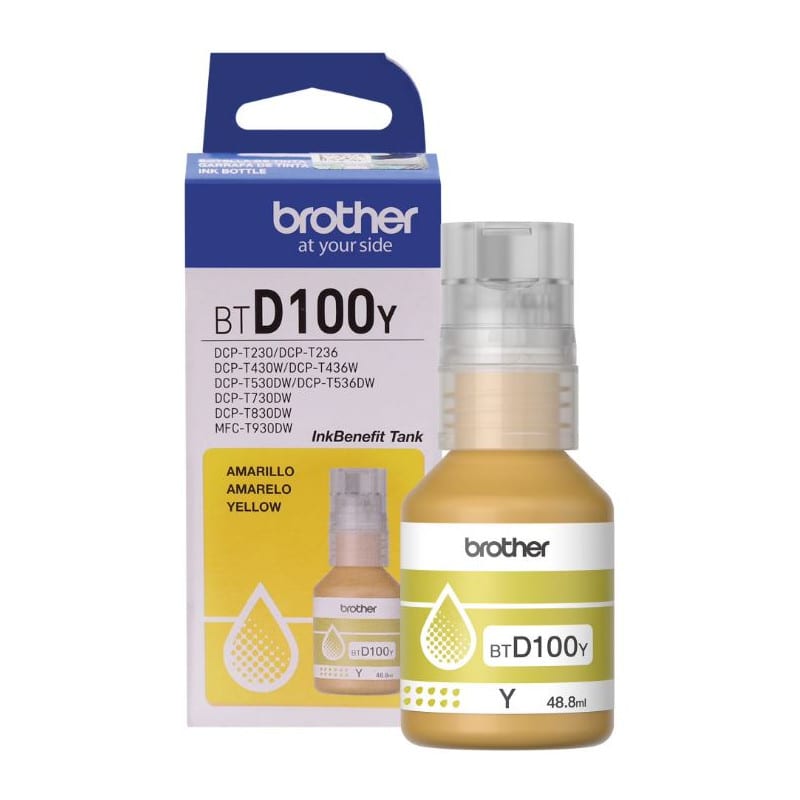 TINTA BROTHER BTD100 YELLOW1