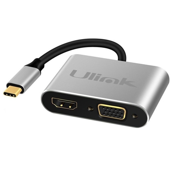 ADAPT. MULTIPUERTO USB C A HDMI-VGA-USB 3.0 -PD 4K ULINK1