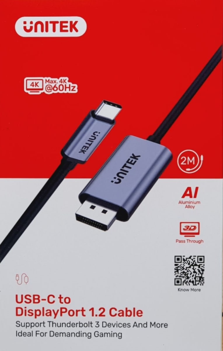 CABLE USB C A DISPLAYPORT 4K 2MTS1