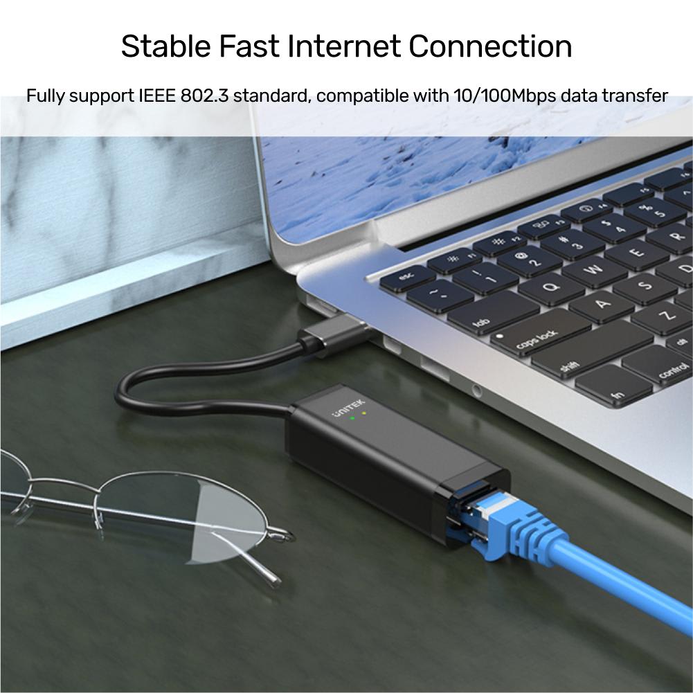 ADAPT. USB 2.0 A RJ45 10/100MBPS /Y-1468 UNITEK2