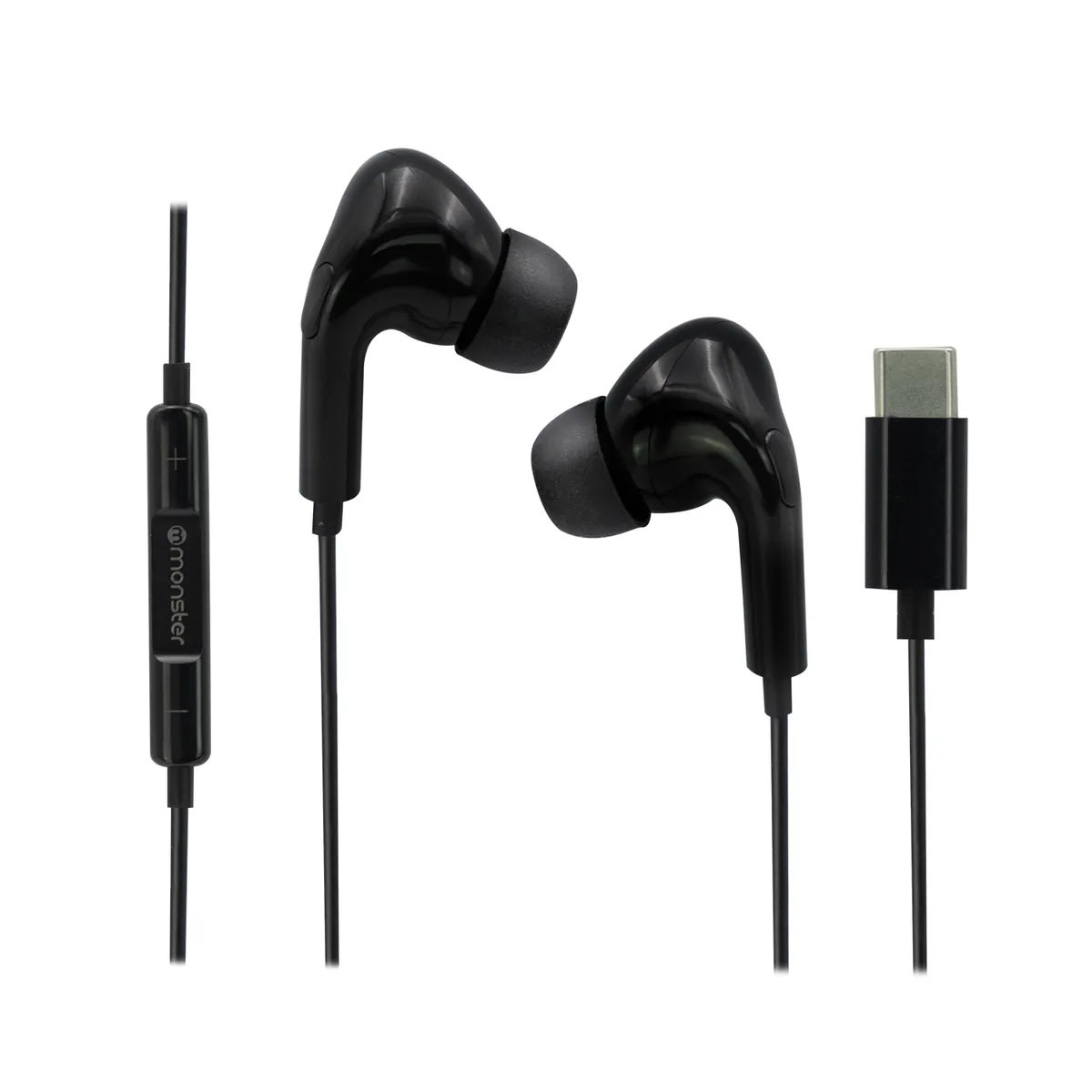 AUDÍFONOS ALÁMBRICOS MANOS LIBRES USB-C NEGRO – MONSTER1