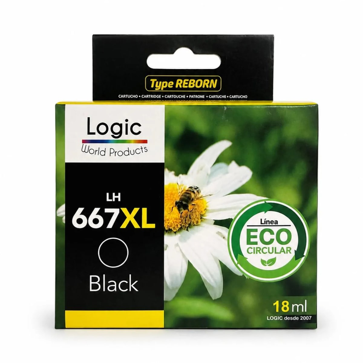 TINTA LH 667XL NEGRO LOGIC1