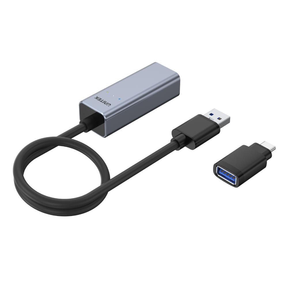 ADAPT. USB 3.0 A RJ45 GIGA C/ADAPT. TIPO C UTEK2