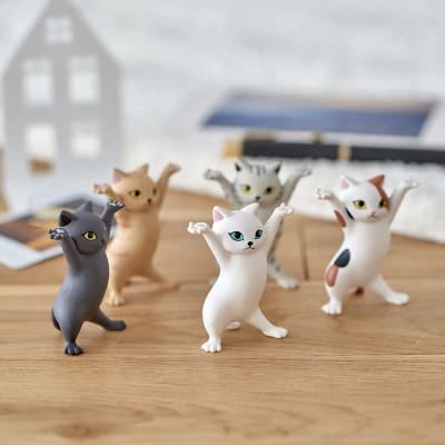SET 5 DANCING CATS