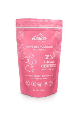 Chips de Chocolate Keto Andino 65% Cacao1