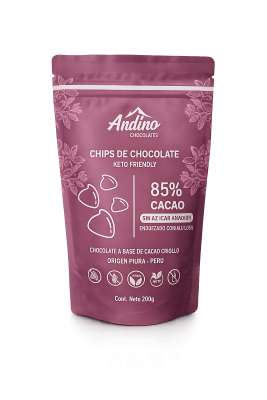 Chips de Chocolate Keto Andino 85% Cacao1