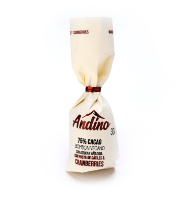 Chocoteja Andino 75% Cranberries Dátiles Alulosa sin Azucar1