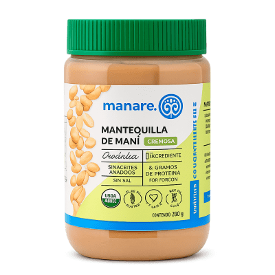 Mantequilla de Mani Organica Manare1