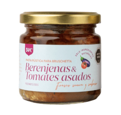 Pasta rustica berenjenas y tomates asados