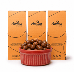 Grageas de Avellana Chocolate Leche keto Alulosa sin Azucar
