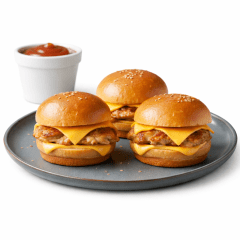 Mini Sandwich Pollo BBQ Queso Cheddar