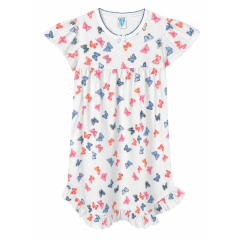 CAMISA DORMIR NIÑITA MARIPOSAS