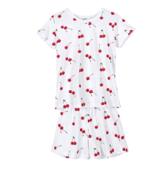 PIJAMA CORTO NINITA 2/PZAS. CEREZA