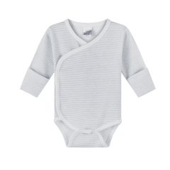 BODY KIMONO ALGODON LINEAS GRISES