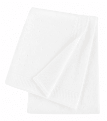 MANTA BEBE TEJIDA BLANCA