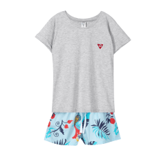 PIJAMA CORTO PAVO REAL/GRIS