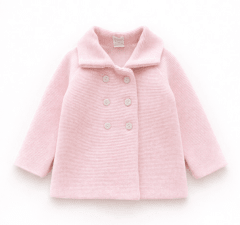 CHAQUETON TEJIDO ROSADO