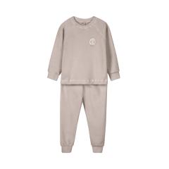 PIJAMA CORDERITO 2/PZAS. CAFÉ