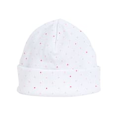 GORRITO ALGODÓN PUNTOS ROSADOS