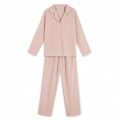 PIJAMA CLÁSICO ABOTONADO ROSADO