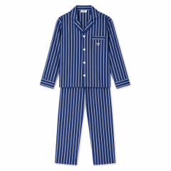 PIJAMA LARGO HOMBRE LISTADO AZUL