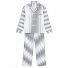 PIJAMA ABOTONADO LISTADO GRIS